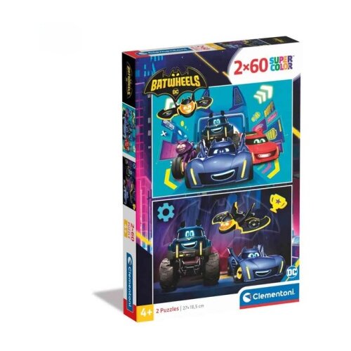Clementoni puzzle 2x60 batwheels ( CL24812 ) Cene