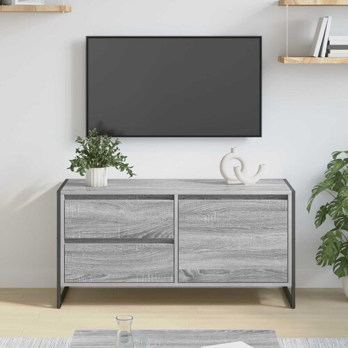 TV ormar Siva Sonoma 100 x 36 x 49.5 cm Konstruirano drvo Cene