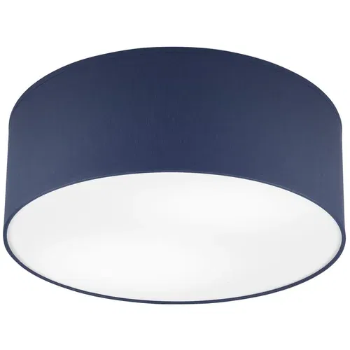 LAMKUR Tamno plava stropna svjetiljka s tekstilnim sjenilom ø 35 cm Vivian –