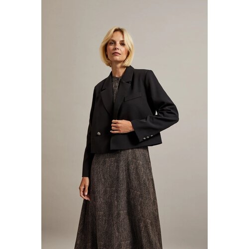 Moodo Women&amp;#039;s jacket with decorative buttons - black Slike