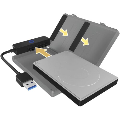Icybox IB-AC603b-U3 USB 3.2 Adapter for 1x 2,5 Cene