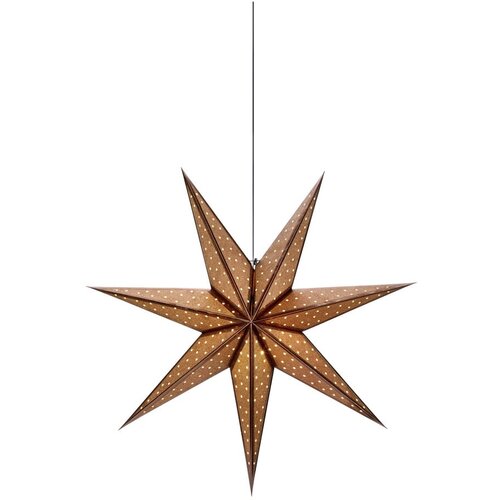 Marksl&amp;ouml;jd smeđi božićni viseći svjetleći ukras glitter, dužina 45 cm Slike