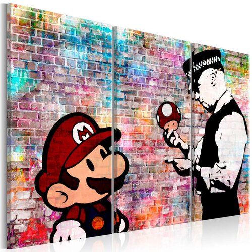  Slika - Rainbow Brick (Banksy) 120x80 Slike
