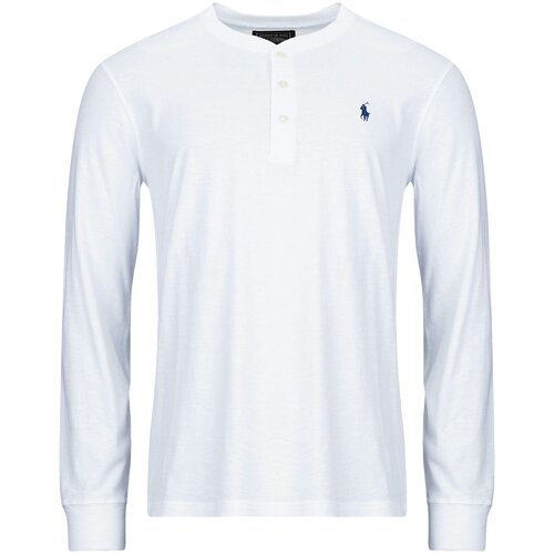 Polo Ralph Lauren Majice z dolgimi rokavi HENLEY COL TUNISIEN Bela Slike