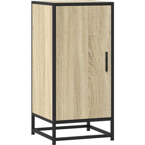 VidaXL Komoda boja hrasta 35,5 x 35 x 76 cm konstruirano drvo i metal Slike