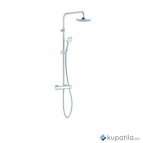 Dual shower sistem termostatski chrome KLUDI LOGO 1S (6809505-00) Slike