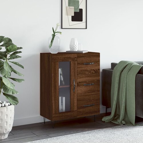 vidaXL Komoda boja smeđeg hrasta 69 5x34x90 cm od konstruiranog drva Cijene