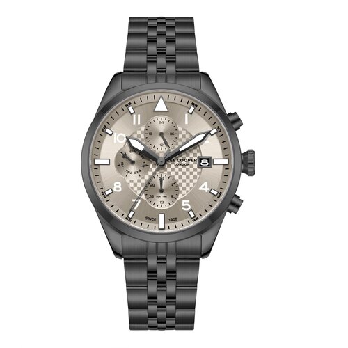 Lee Cooper Muški sat LC08318.060, Bež kućište, Sivi Cene