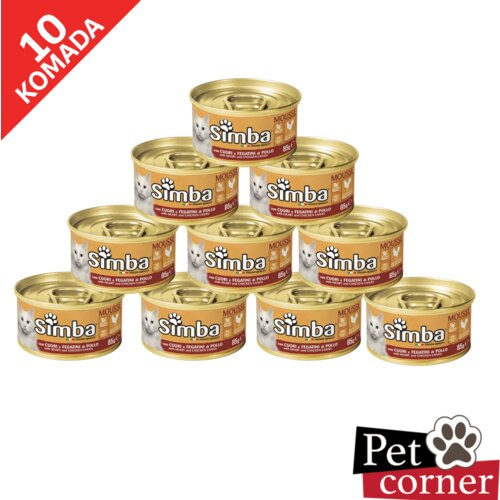 Simba za mačke pileća srca i jetra 85g &amp;ndash; pakovanje 10 Slike
