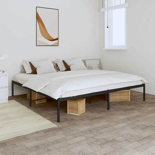  Metalni okvir za krevet crni 200x200 cm Cene