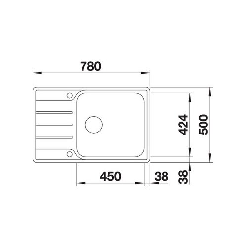 Blanco dinas xl 6 s compact 780x500/190 mm Slike