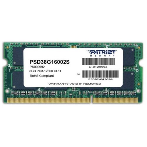 Patriot 8GB PC3-12800 memory module 1 x 8 GB DDR3 1600 MHz Cijene