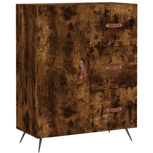Maison Chic Komoda - Predalnik dimljeni hrast 69,5x34x90 cm inženirski les, (21718574) Cene