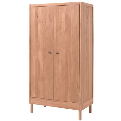 Vipack Otro&amp;scaron;ka garderobna omara iz masivnega hrasta v naravni barvi 100x190x55 cm Forrest &amp;ndash; Slike