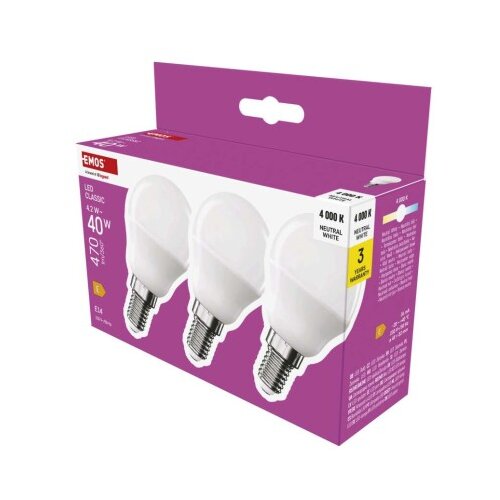  LED žarnica Classic Mini Globe / E14 / 4,2 W (40 W) / 470 lm / Nevtralna bela 3/1 Cene
