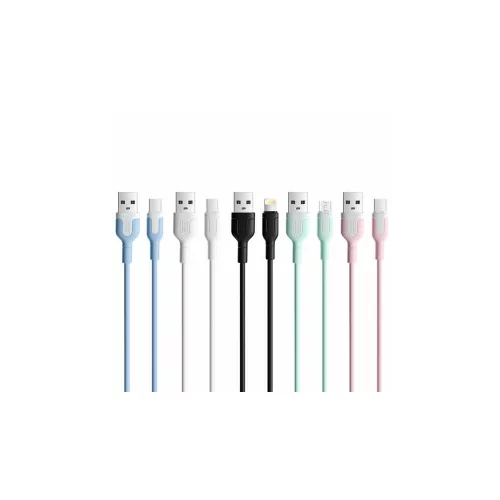 XO Kabel USB-A na USB-C NB212 1m 2,1A roza, (20441867)