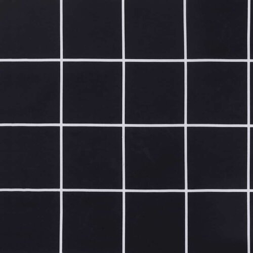 VidaXL Jastuk za vrtnu klupu crni karirani 150x50x3 cm tkanina Oxford Slike