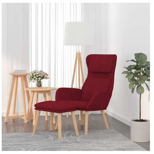 vidaXL Stol za spro&scaron;čanje s stolčkom vinsko rdeč žamet Cene