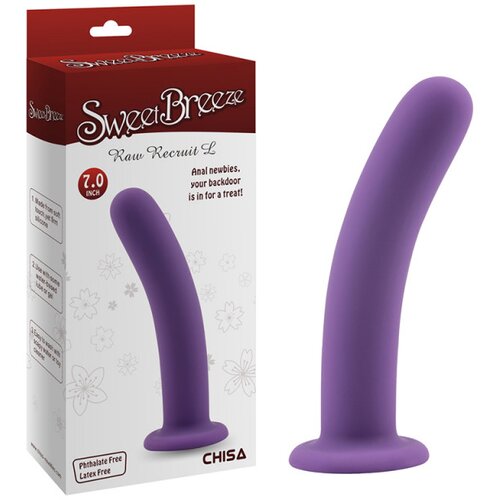  Raw Recruit Silikonski dildo bez testisa, Ljubičasti, 17.8 cm Cene