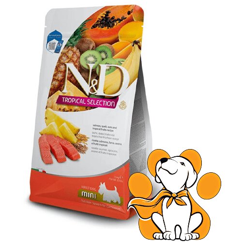 N&amp;amp;d Tropical Selection Salmon Mini 5kg, Losos, Spelta, Ovas i Tropsko Voće Slike