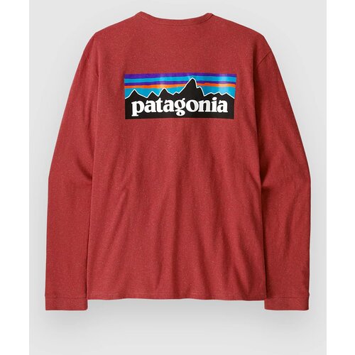 Patagonia P-6 Logo Responsibili Majica z dolgimi rokavi potters red Cene