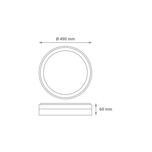 Greentech led plafonjera 36w 4000k precnik 49cm ( CLD-8905 ) Cene