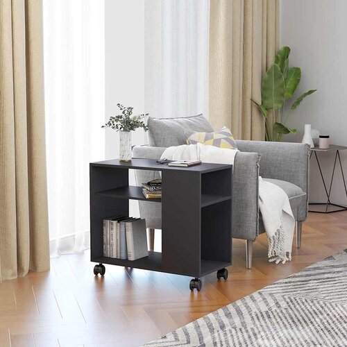 Furnova Stranska mizica siva 70x35x55 cm konstruiran les, (21915188) Cene