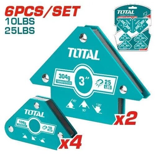 Total magnetni držač za zavarivanje, 6-dijelni set (TAMWH6002) Slike
