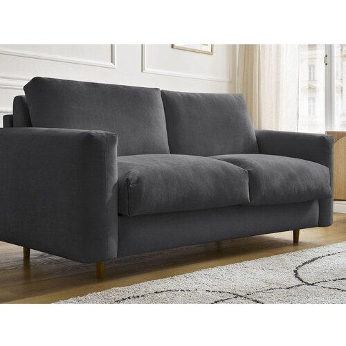 Bobochic Paris Crna sofa za spavanje/sklopiva 220 cm Cocoone &amp;ndash; Slike