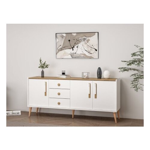 Hanah home Hanah Kućna konzola Mitra, 180x80x45 cm, Bijela Cijene