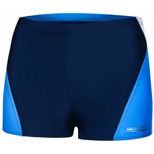 AQUA SPEED Man's Swimming Shorts Alex Navy Blue/Blue/White Pattern 452