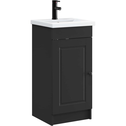 vidaXL Kupaonski Lavabo - Umivaonik s sudoperom Crna 42 x 40 x 84 5 cm - Crna 42 x 40 x 84 5 cm Cene