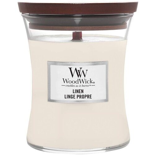 WoodWick linen di&amp;scaron;eča svečka 275 g unisex Slike
