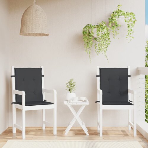  Jastuci za vrtne stolice 2 kom crni 100 x 50 x 3 cm od tkanine Cijene