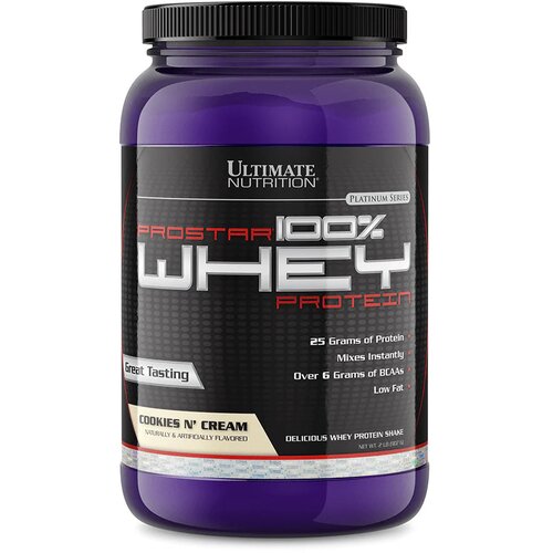Ultimate Nutrition prostar 100% whey protein - za maksimalan rast mišića - krem od vanile 0.97kg Cene