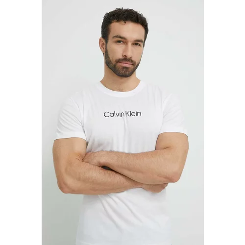 Calvin Klein Bombažna kratka majica bela barva