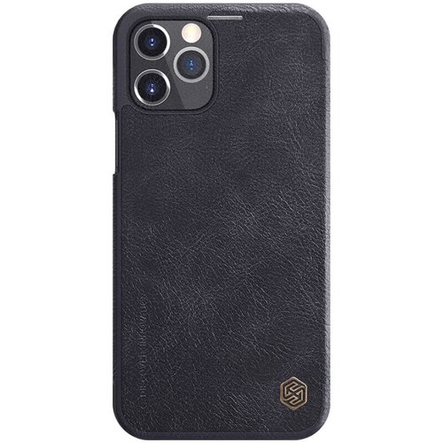Nillkin Maska za iPhone 12/ 12 Pro 61 in crna/ na preklop Qin Slike
