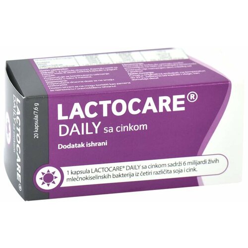 Lactocare daily sa cinkom 20 kapsula Slike