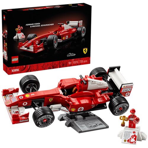 Lego Icons: Ferrari F2004 in Michael Schumacher Slike