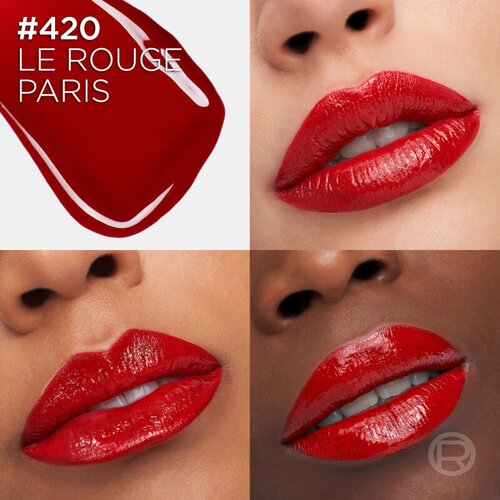 L&amp;acute;Or&amp;eacute;al Paris Infaillible Laque Resistance dugotrajni tekući ruž za usne daje hidrataciju i sjaj nijansa 420 Le Rouge Paris 4.3 ml Slike