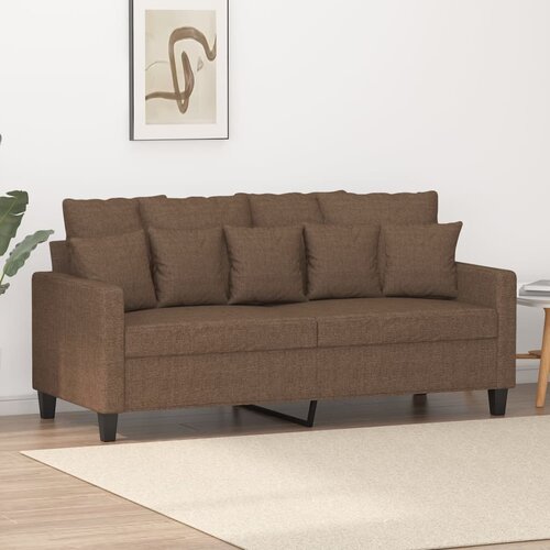 The Living Store Dvosed rjav 140 cm blago - Kavč Dvosed, (21836233) Cene