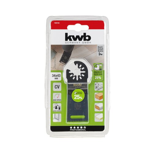 KWB crv nož za multi-alat 34x48, za drvo/plastiku, japanski zubi, energy saving ( 49709194 ) Slike