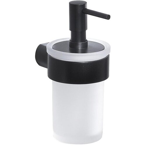 Gedy zidni dozator sapuna pirenei 110 ml mlečno staklo/mat crna Cene