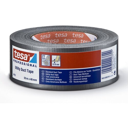 Tesa Trak iz tkanine, ® 4613 standardni večnamenski lepilni trak, DE 24 rol, srebrne barve, širina traku 48 mm Cene