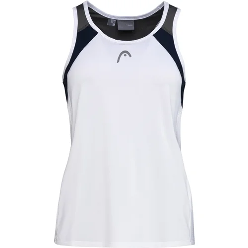 Head Dívčí tílko Club 22 Tank Top Girls White/Dark Blue 152 cm