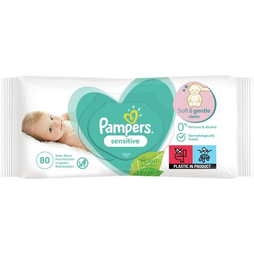 Pampers 1007000451 vlažilni robčki Sensitive, 80 kos Cene