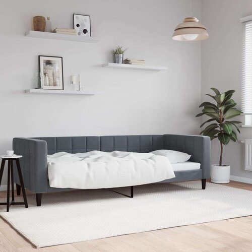 VidaXL dnevni krevet tamnosivi 80 x 200 cm bar&amp;scaron;unasti Slike