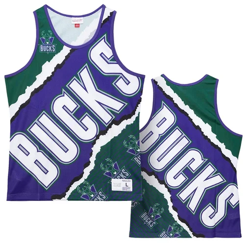 Mitchell And Ness muška Milwaukee Bucks Jumbotron 2.0 Sublimated Tank majica