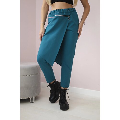 Kesi Włoski Włoski Punto Milano Winter trousers with a decorative zipper nautical Cijene