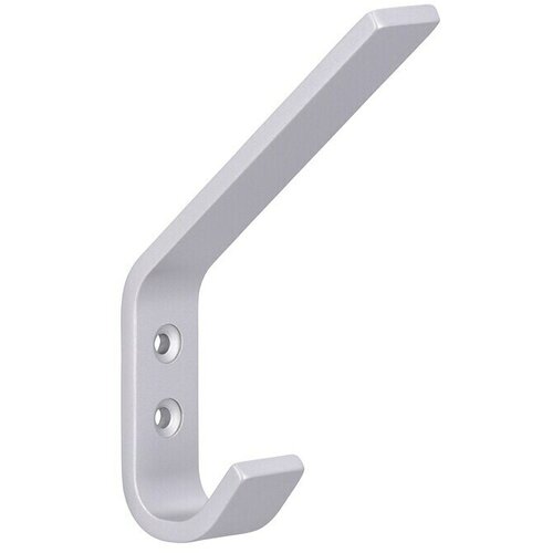SIRO Garderobna kljuka (Do x &amp;Scaron; x V: 118 x 19 x 78 mm, &amp;Scaron;tevilo kaveljčkov: 1 kos, Srebrna, Aluminij) Slike